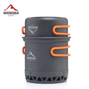 3-Piece Nesting Camp Cookware Set with Kettle