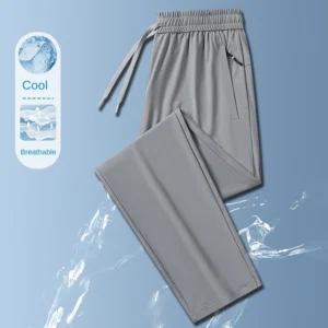 Ice Silk Men's Breathable Stretch Trousers