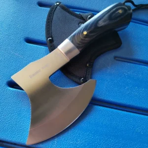 Stainless Steel Axe & Folding Knife Combo Set: High-Performance for Outdoor Adventures, Camping & Hiking