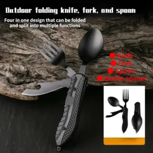 4-in-1 Folding Camping Utensil Set