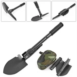 Tactical Folding Shovel with Built-in Compass