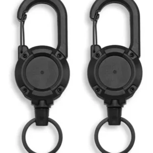 Heavy-Duty Retractable Keychain Carabiner Reel